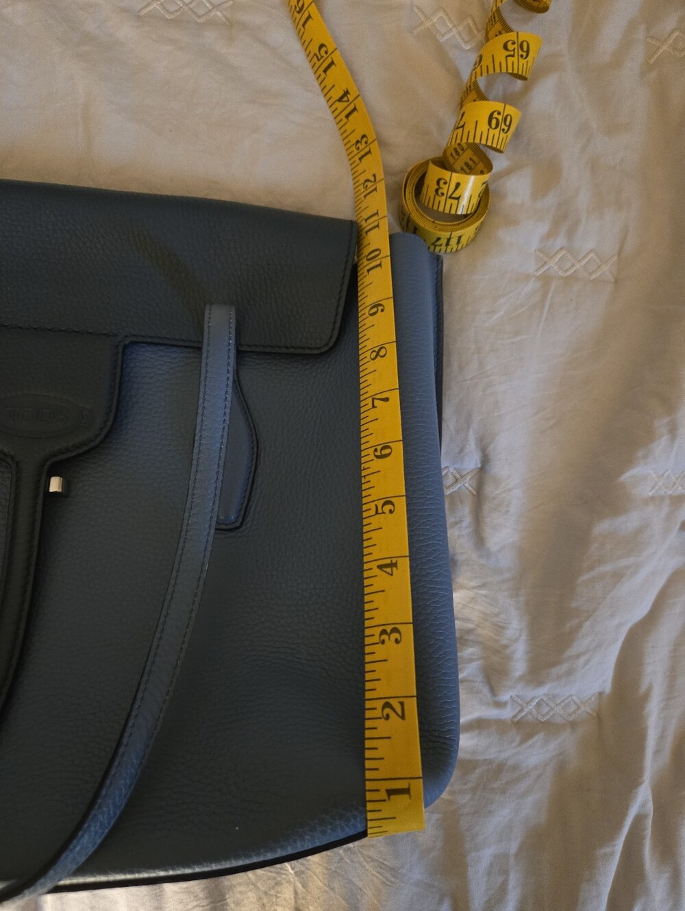 Tod's Blue Leather Women's Bag - Picture 14 of 16
